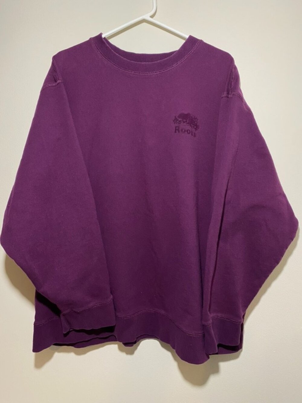Roots Purple Crewneck Sweatshirt